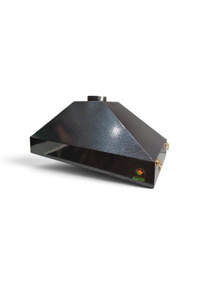 Safir Gri Statik Boyalı Davlumbaz 80 Cm Ebatlı Safir Davlumbaz