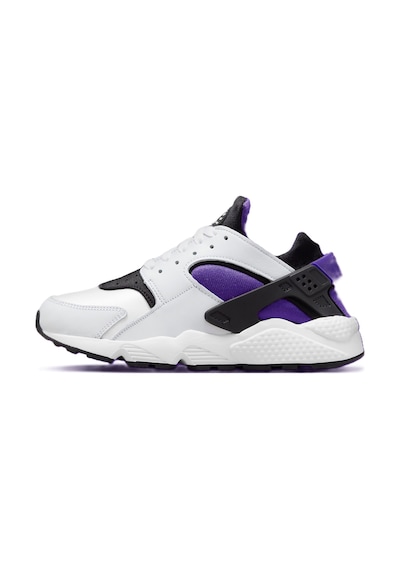 Nike Air Huarache Sneaker Unisex Gerçek Deri Tekstil Günlük Spor Ayakkabı Beyaz Mor Beyaz