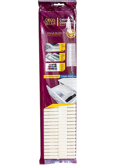 Çekmece Düzenleyici 4'lü 10x40 5 Adet