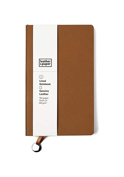 Leather & Paper Lp1129 Defter, Taba, Çizgili 103 Ivory