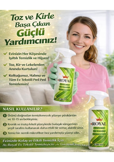 Ev Tekstili Leke Çıkarıcı Tekli