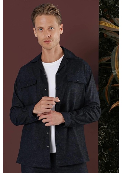 Efor G 1560 Slim Fit Lacivert Klasik Gömlek Lacivert Efor G 1560 Slim Fit Lacivert Klasik Gömlek Lacivert