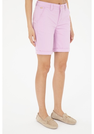 U.s. Polo Assn. Kadın Pembe Şort / Bermuda 50281722-vr041 Pembe