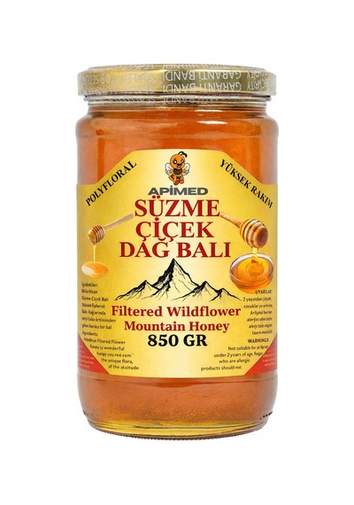 Süzme Çiçek Dağ Balı 850 Gr Bitlis Hizan Yüksek Rakım Polyfloral