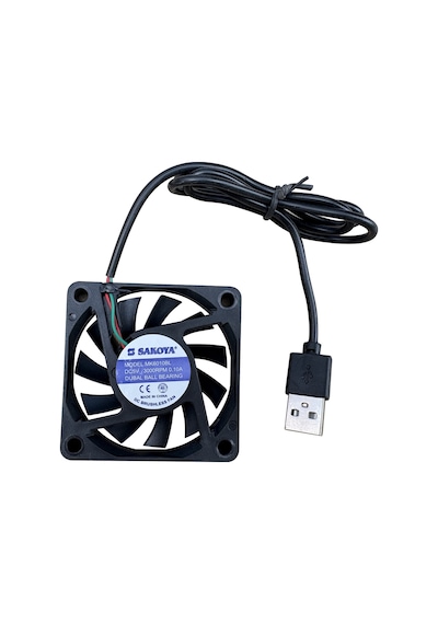 Usb Fan 80x80x10 2 Adet Laptop, Modem, Tv Soğutucu Dubal Ball Bearing Sessiz 3000 Rpm