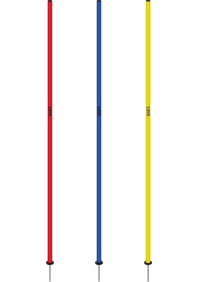 Scucs 1167 Çivili Slalom Çubuğu 160 Cm 3lü Çok Renkli