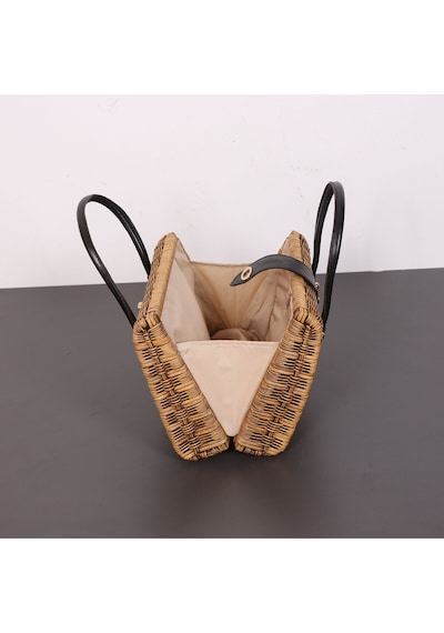 Mylamp Mybag Rattan Çanta 32 X14 X23 Cm Bej