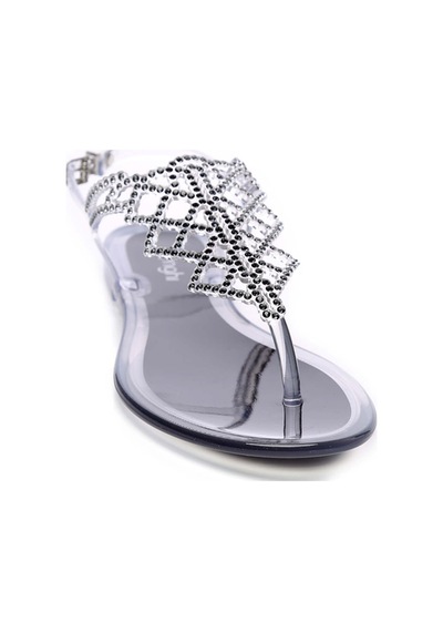 Menghi Kadın Swarovski Taş Siyah Sandalet 774 713 Byn Sndlt Y20 Nero Siyah