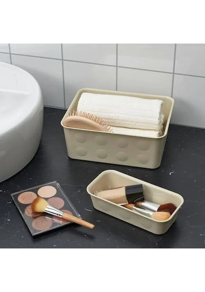 Sumuhome Nojıg Düzenleme Saklama Kutusu Bej 10x20x5 Cm Diğer