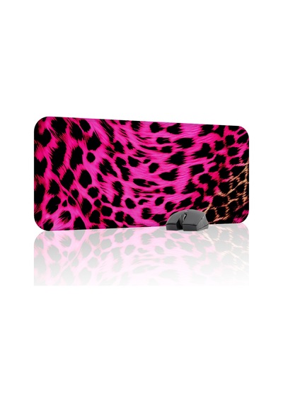 Leopar Kaymaz Dikişli Kauçuk Oyuncu Mousepad V5 - 70x30 Xl Gaming Mouse Pad Fare Altlığı