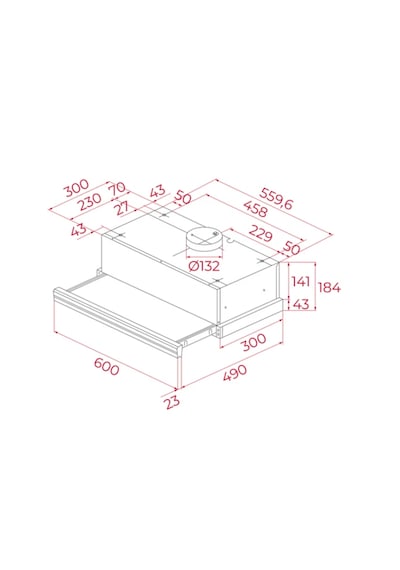 Teka CNL 6400.2 Sürgülü Aspiratör