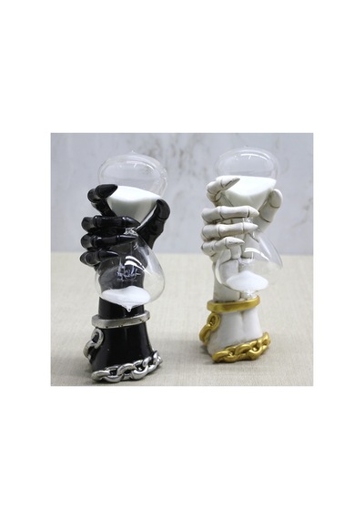 3 Adet El Tasarımlı Kum Saati Polyester Dekoratif Ürün, El Tasarımı Detayı, Hourglass Sand Timer Alk4396