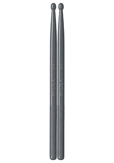 Midex Gfk-901gry Pro 5a Profesyonel Kırılmaz Baget Fiber Karbon Drumsticks Gri Renk Davul Bateri Bageti