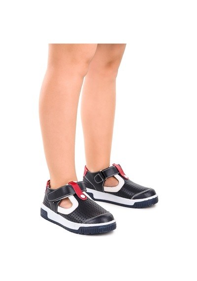 Kiko Kids Erkek Çocuk Günlük Ayakkabı Arz 2319 Lacivert - Kırmızı