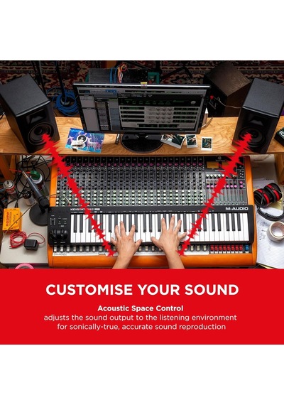 M-audıo Bx5-5" Stüdyo Monitör Hoparlörü, Akustik Alan Kontrolü İle Müzik Prodüksiyonu Ve Karışımı İçin, 100w