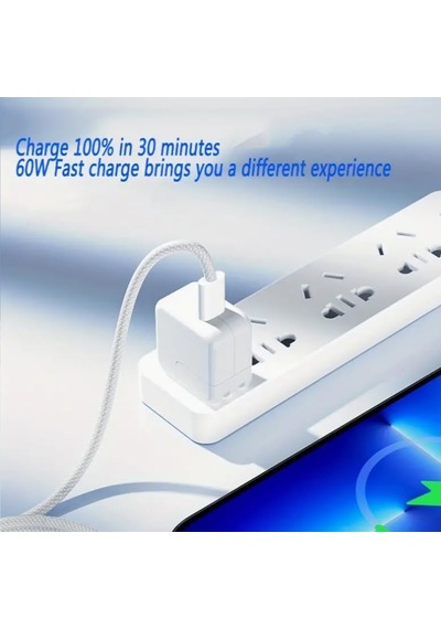 Lexroo Sirius 60w İki Ucu Type-c Örgü Kablo, 1 Metre, Hızlı Şarj Ve Veri Aktarımı Standart