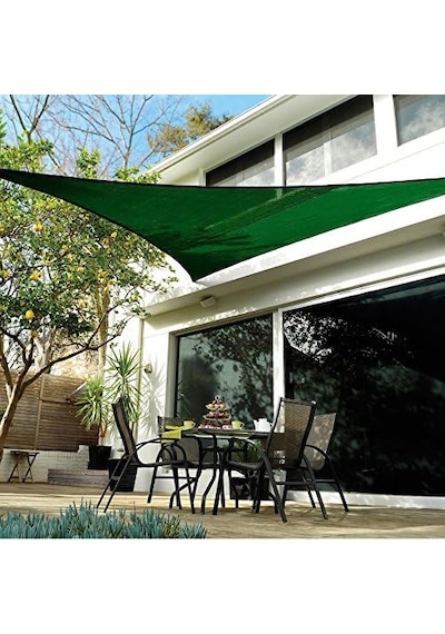 Coolaroo 473921 Coolhaven Gölgelik Yelken Donanım Kitli, 12' Üçgen, Safir Abanoz