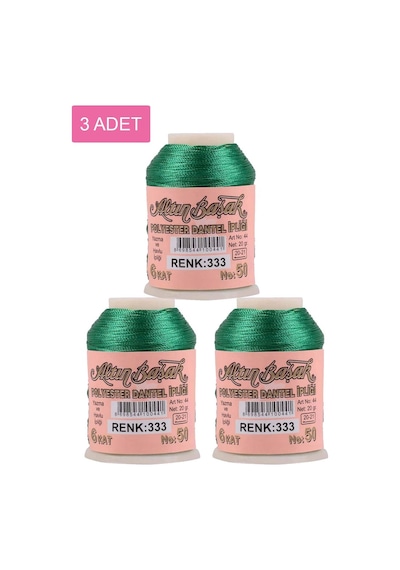 3 Adet Altınbaşak Oya Ve Dantel İpi 20 Gr - Royaleks - No: 333