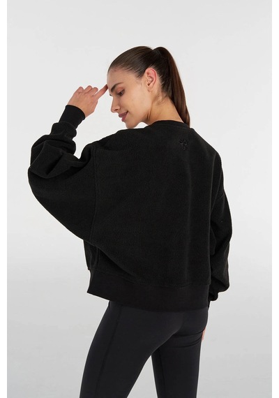 Hummel Kadın Sweatshirt Siyah 922014-2001 Hmllena Sharpa Sweatshırt 25kw61000373 W610094
