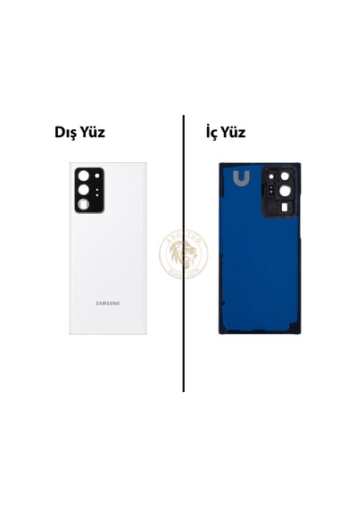 Samsung Uyumlu Note 20 Ultra Beyaz Arka Pil Kapağı Batarya Kapağı Lazer Kesim Back Cover Çok Renkli