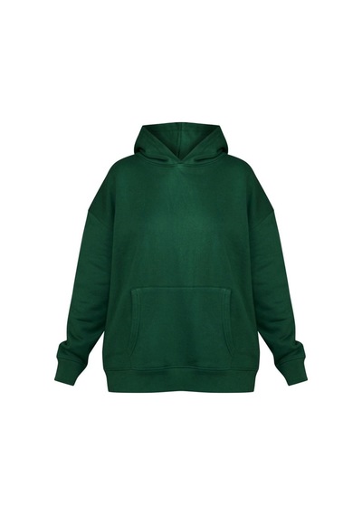 Universal Sports Acedemy Sweatshirt - Yeşil Baskılı Oversize Kapüşonlu Yeşil