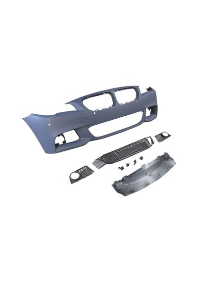 Bmw 5 Serı F10 10/13 Ön Tampon Astarlı Sis D.li Kapak/ızgralı/plaka Plas./far.yık.lı/sen.d Mtech