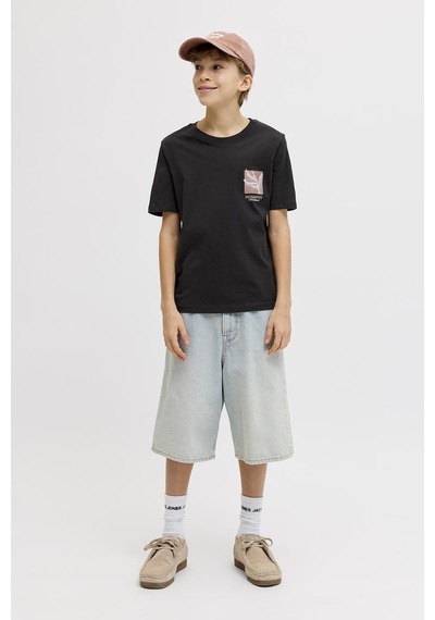 Jack & Jones Junior Jack&jones Junıor Erkek Çocuk Tişört 12298353 Siyah
