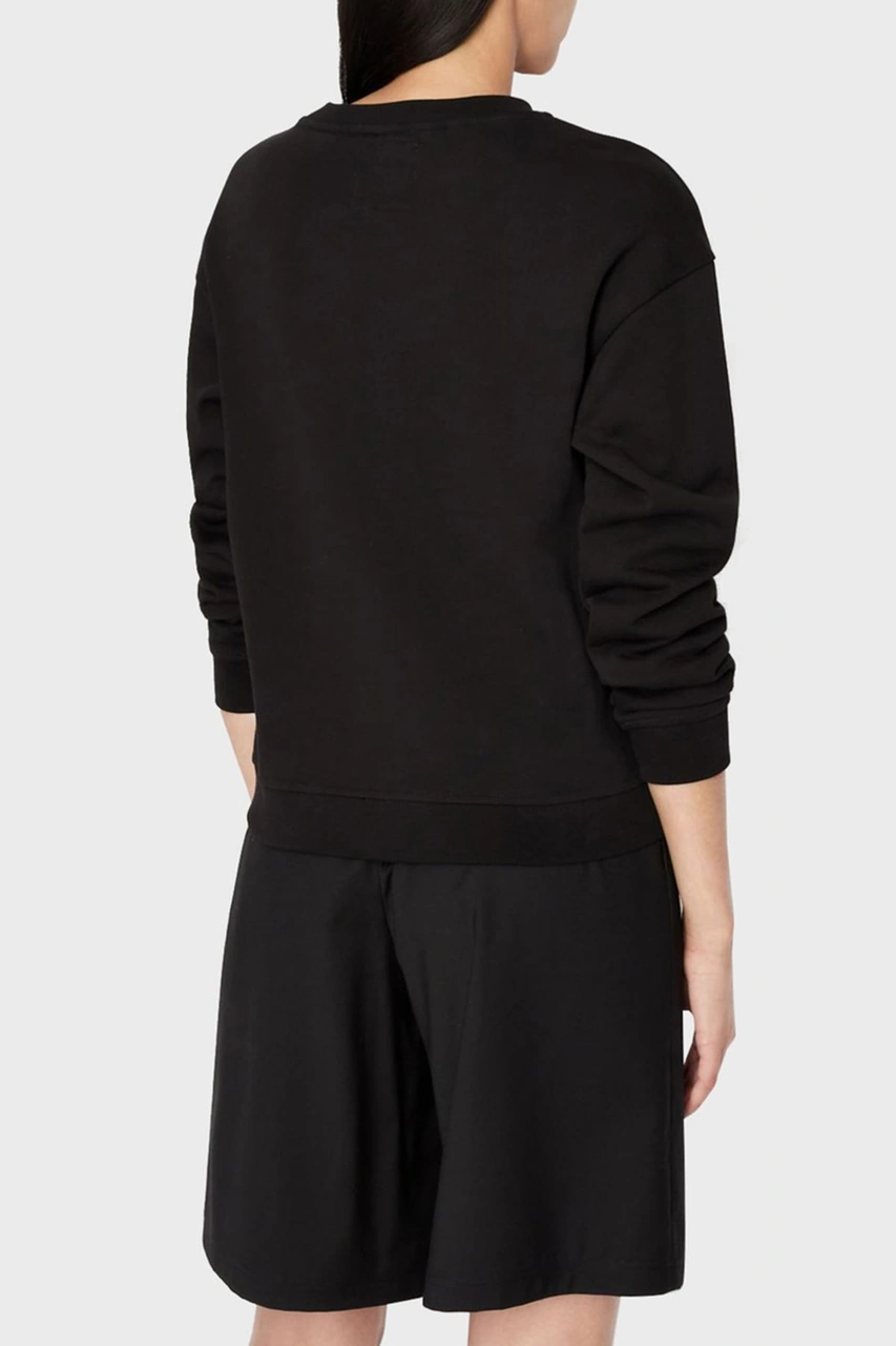 Armani Exchange Armani Baskılı Kadın Sweat Siyah