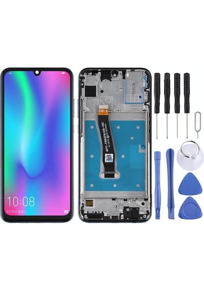 Huawei Uyumlu Honor 10 Lite Lcd Ekran Dokunmatik Çıtalı Full Siyah