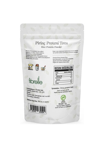 Pirinç Proteini Tozu 250 G // Yüksek Protein Oranı // %80 Protein