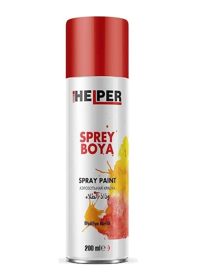 Helper Akrilik Sprey Boya - Ral3020 Trafik Kırmızı - 200 ML