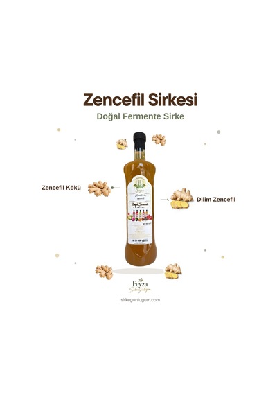 Sirke Günlüğüm Zencefil Sirkesi 1 L
