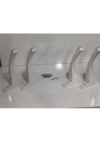 4'lü Lükens 28 Cm Dekoratif Sehpa Puf Komidin Ayağı - Masa Ayakları - 28 Cm Diğer