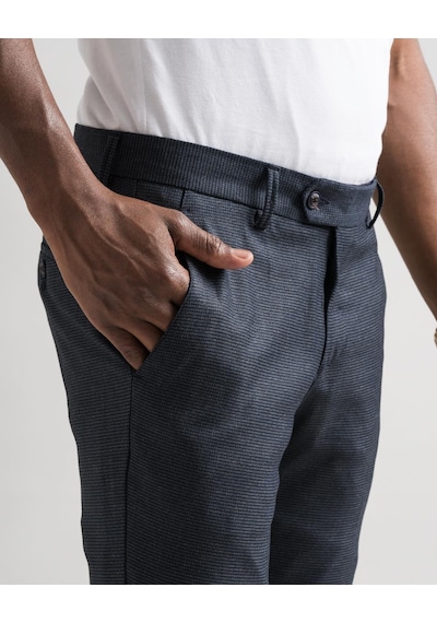 Ecer Slimfit Bitik Kareli Boru Paça Kışlık Erkek Kumaş Pantolon 001