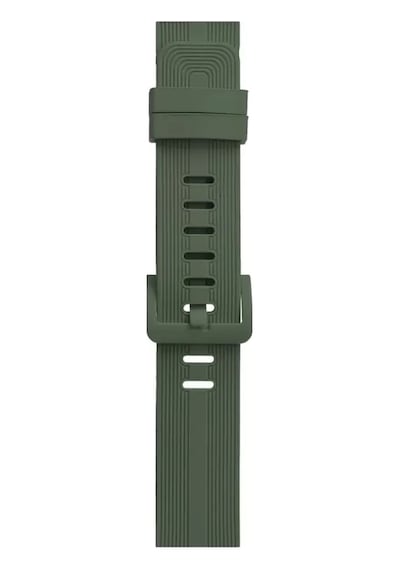 Newface Apple Watch 38mm Kr408 Çizgili Silikon Kordon - Koyu Yeşil Kalem