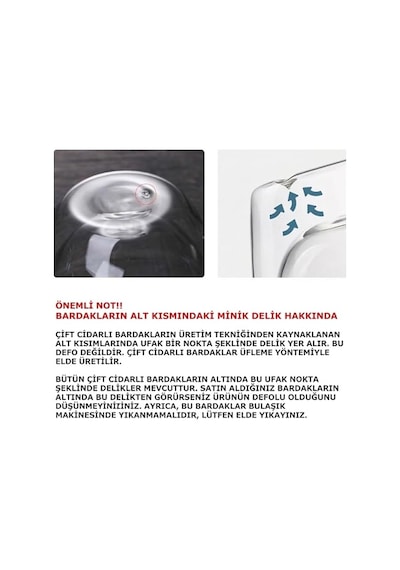 Cidarlı Borosilikat Cam 2 Li Set 250 Ml Kurutulmuş Çiçek Detaylı Dayanıklı Kulplu Şeffaf Estetik Çay Kahve Bard Diğer