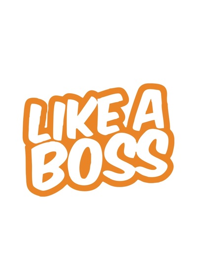 Like A Boss Araba Stickeri 17x17 Cm Turuncu