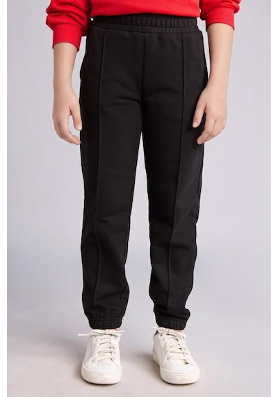 Defacto Jogger Fıt Esnek Belli Cepli Eşofman Altı Kız Çocuk X9036a626aubk81 Siyah-bk81