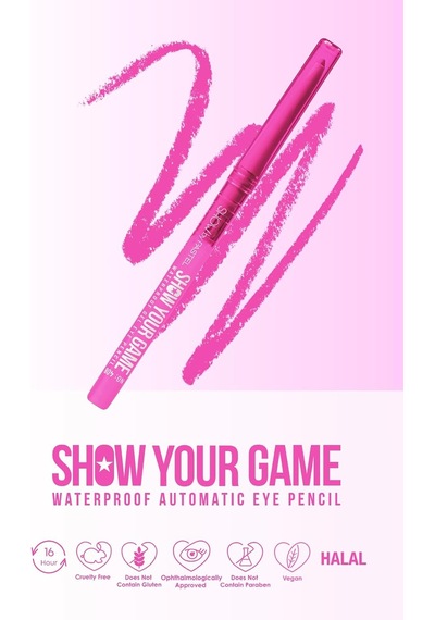 Show Your Game Waterproof Gel Eye Pencil - Jel Göz Kalemi 408 Belirtilmemiş