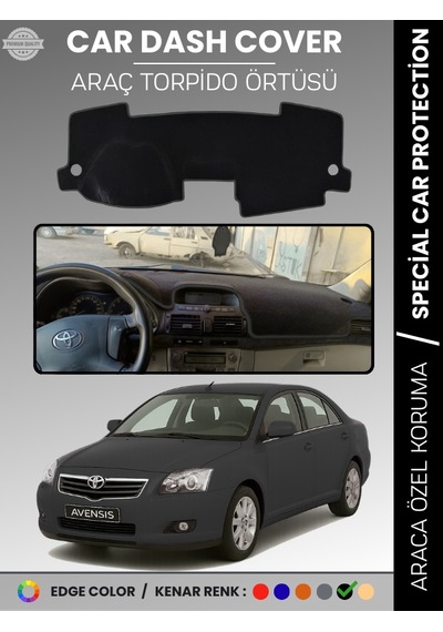 Toyota Avensis T250 2003-2008 Ekranlı Torpido Örtüsü Ön Göğüs Halı Torpido Koruma Tam Uyum - 761 Stiloto