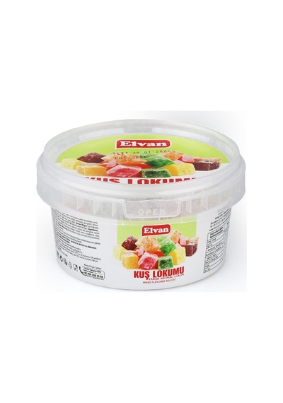 Elvan Meyve Aromalı Kuş Lokumu 150 Gr. (1 Adet)