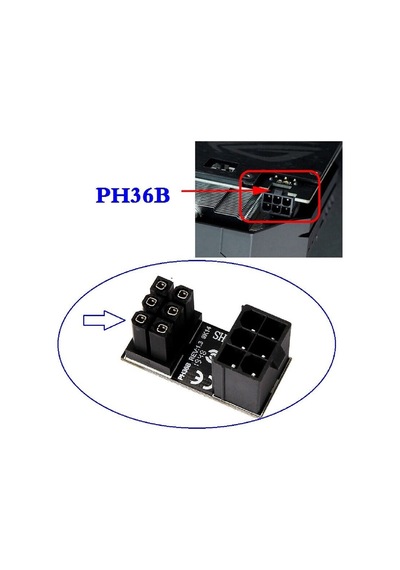 4974 Atx 6 Pin To 180 Derece Dişi Erkek Ekran Kartı Güç Adaptör