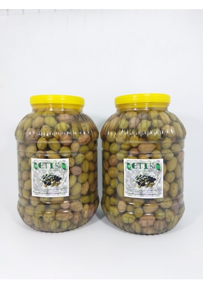 Etik Yerli Ürünler Memecik Cinsi Dilme Tatlanmış Zeytin 2 x 5 KG