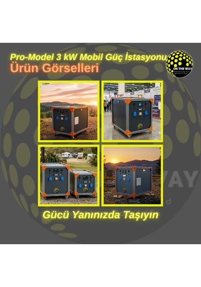 Otw Pro-model 3000w Mobil Güç İstasyonu Lifepo4 Bataryalı Şebeke Şarjlı