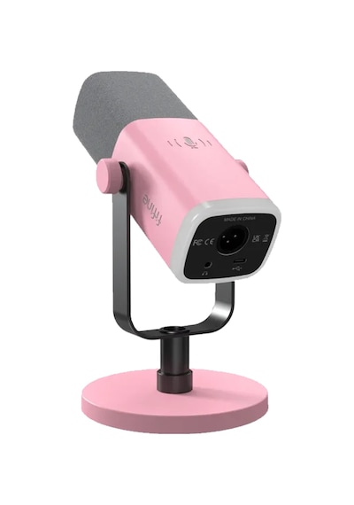 Fifine Am8 Xlr Usb Rgb Dinamik Pembe Yayinci Mikrofonu