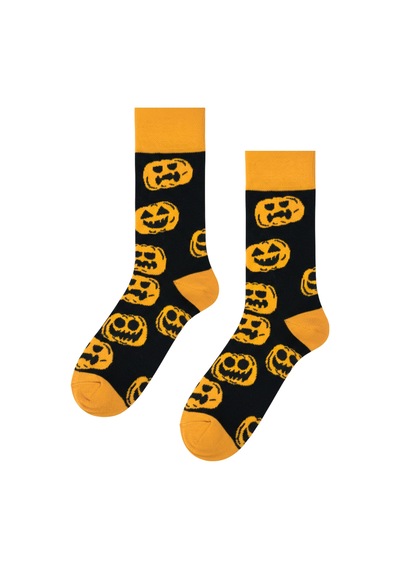 Carnaval Socks Çoklu Balkabağı Desenli Halloween Çorabı Çok Renkli
