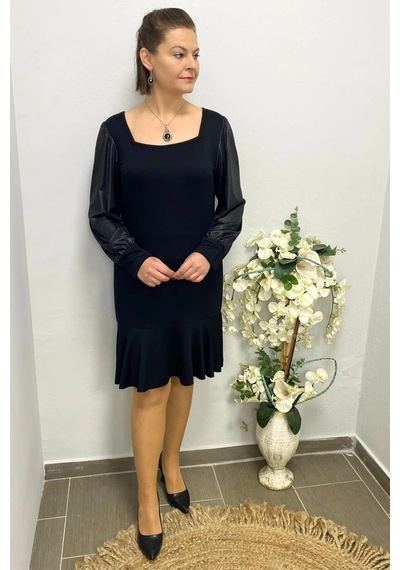 Mia Butik Kadın Siyah Queen Elbise Siyah
