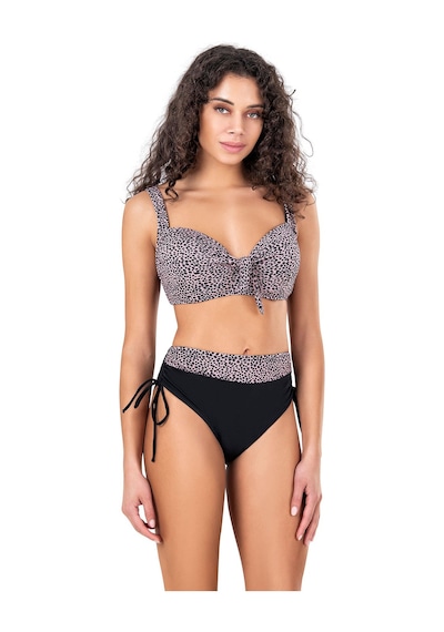 Endeep Kadın Büyük Beden Balenli Fiyonk Detaylı Bikini Takımı
