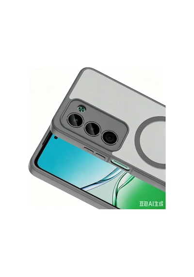 Redmi 15 Kılıf M-safe Şarj Özellikli Zore Babet Kapak - Gri
