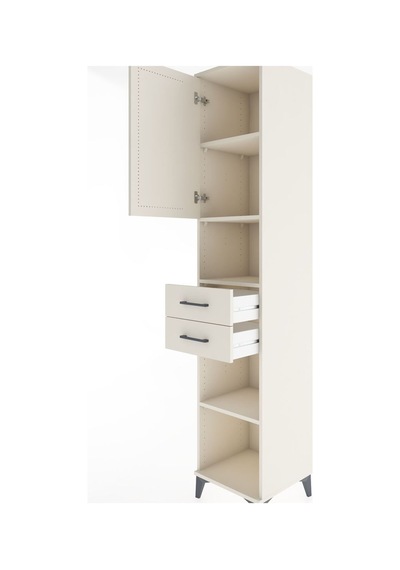 Hyperion Dolap 4 Raflı 2 Çekmeceli Tek Kapaklı 44x44x221 Aytaşı-aytaşı Aytası